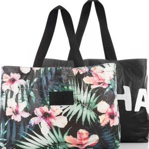 Aloha Collections: Hibiscus Palm Holo Holo Reversible Tote