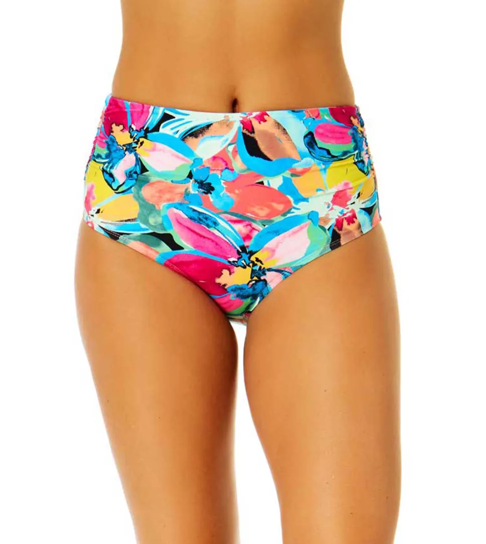 anne_cole_amalfi_floral_s_0-1.webp Anne Cole: Amalfi Floral Shirred High Waist Bikini Bottom