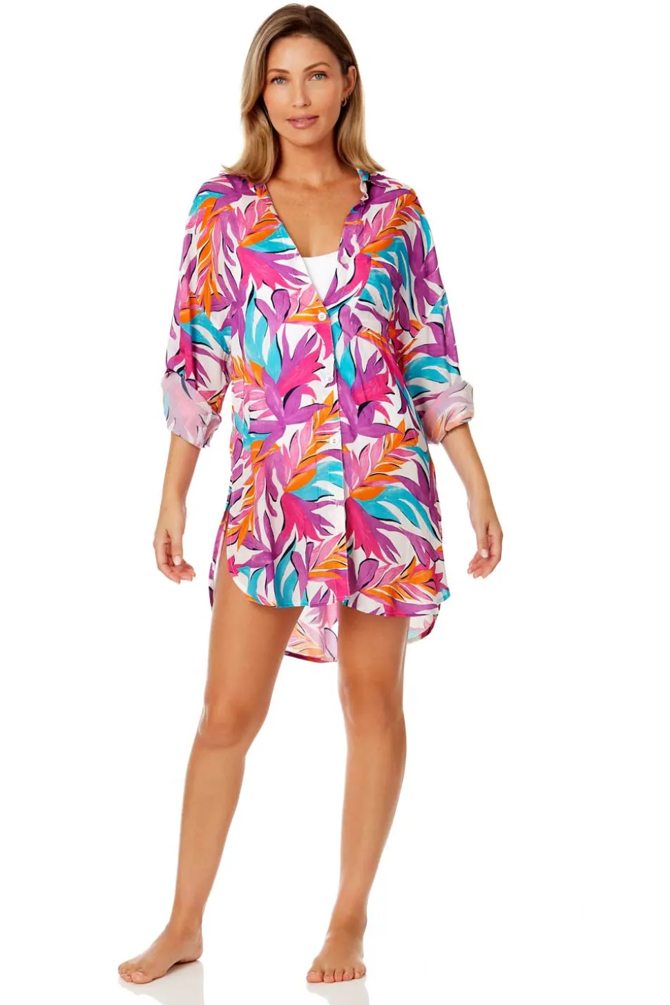 anne_cole_dance_floor_pal_0-3.webp Anne Cole: Dance Floor Palm Button Down Shirt Cover Up