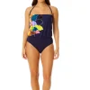 Anne Cole: One Piece Petal Party Bandeau Blouson