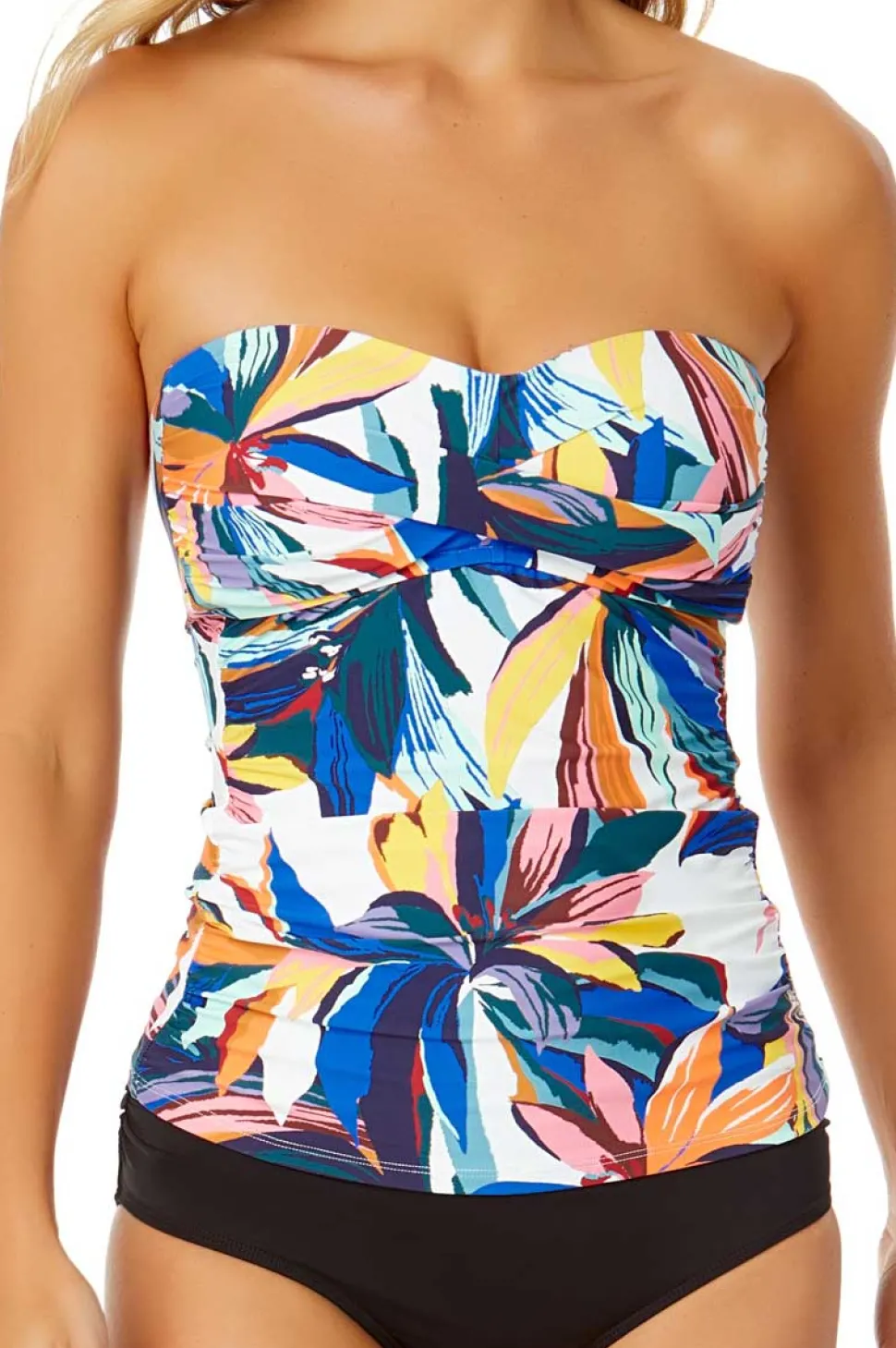 anne_cole_riviera_floral__0-1.webp Anne Cole: Riviera Floral Twist Front Bandeaukini Top