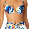 Anne Cole: Riviera Floral Shirred Underwire Bra Top