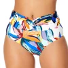 Anne Cole: Riviera Floral Shirred Waistband Bikini Bottom
