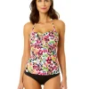 Anne Cole: Sun Blossom Twist Front Bandeaukini Top