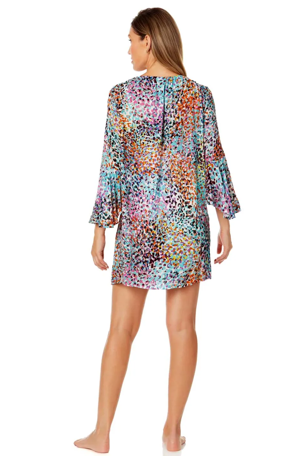 anne_cole_sunset_dot_bell_1.webp Anne Cole: Sunset Dot Bell Sleeve Tunic Cover Up