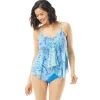 Beach House: Bay Dreaming Kerry Mesh Layer Tankini Top