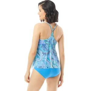 Beach House: Bay Dreaming Kerry Mesh Layer Tankini Top