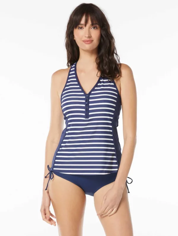 Beach House: Estate Stripe Erinna Racerback Tankini Top