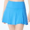 Beach House: Pique Solids Olivia Pleated Swim Skort