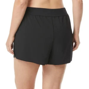 Beach House: Plus Size April Stretch Woven Beach Shorts