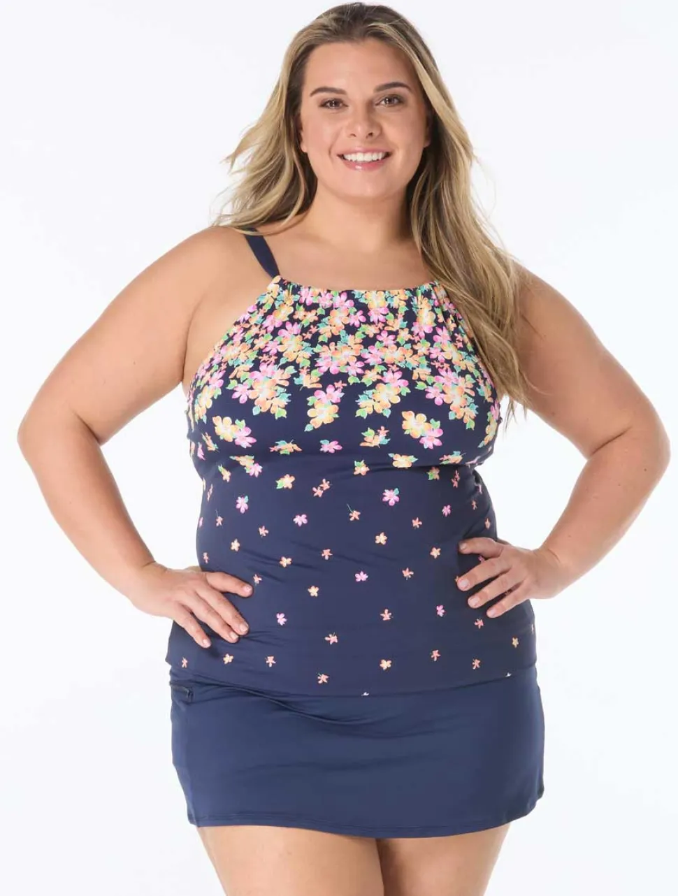 beach_house_plus_size_flo_0.webp Beach House: Plus Size Floral Rain Jersey Blair High Neck Tankini Top
