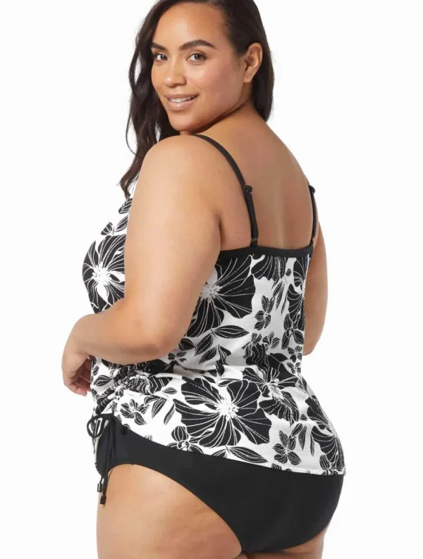 Beach House: Plus Size Garden Twilight Bridget Underwire Tankini Top
