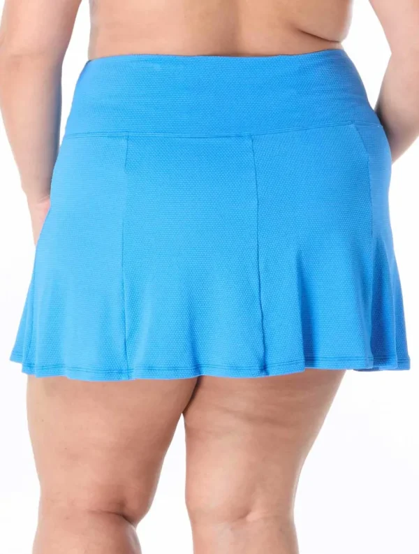 Beach House: Plus Size Olivia Pique Solid Princess Seam Skort