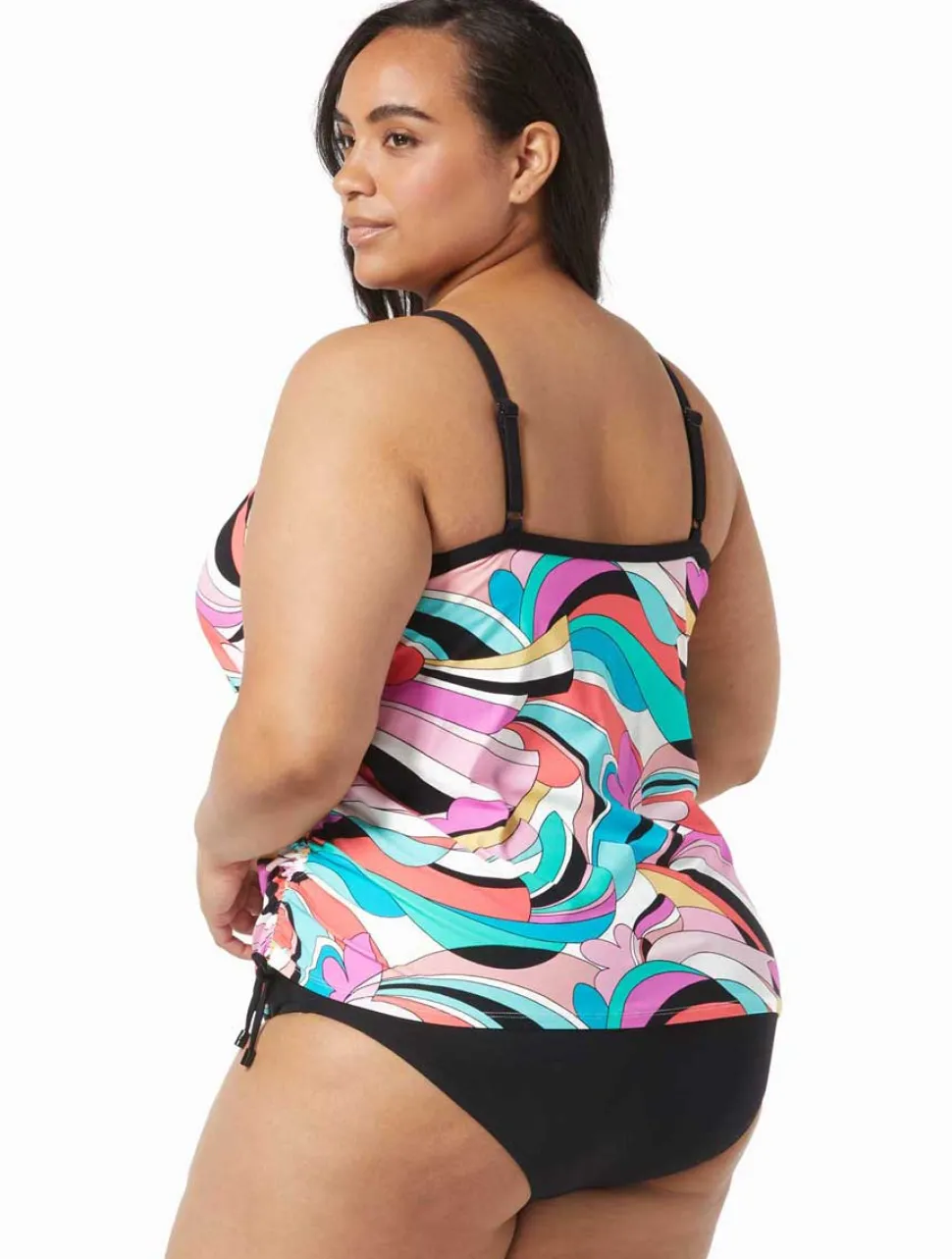 beach_house_plus_size_sal_1.webp Beach House: Plus Size Saltwater Swirl Bridget Underwire Tankini Top