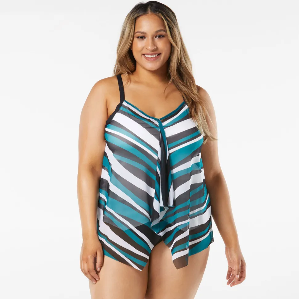 beach_house_plus_wave_poo_0-1.webp Beach House: Plus Wave Pool Stripe Kerry Mesh Layer Tankini Top