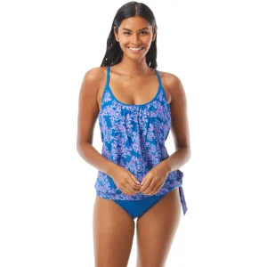 Beach House Sport: Floral Fusion Triumph Double Layer Tankini Top