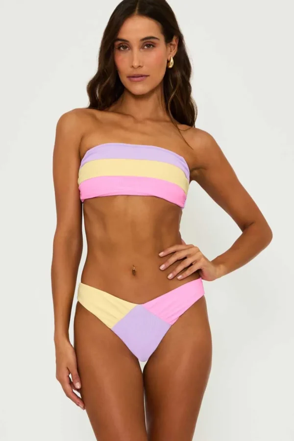 Beach Riot: Sublime Spring Colorblock Kay Bandeau Bikini Top