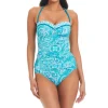 Bleu: Coastal Cool Bandeau Tankini Top