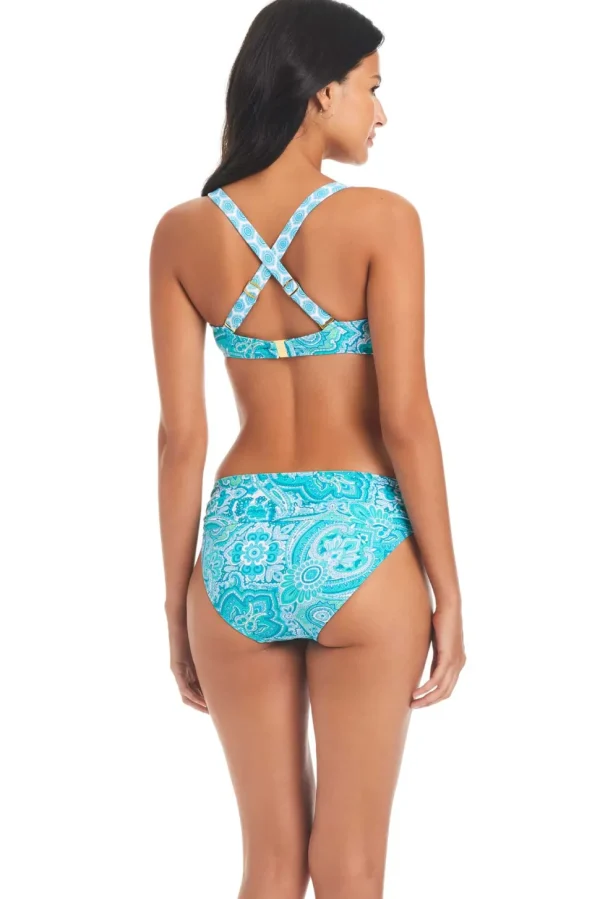 Bleu: Coastal Cool Over The Shoulders D-Cup Bikini Top
