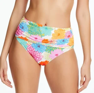 Bleu: Fresh Picks Shirred High Waist Bikini Bottom