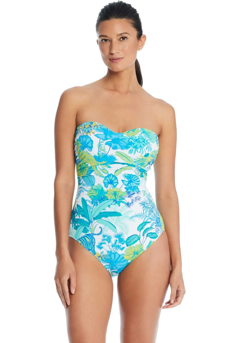 bleu_one_piece_whats_new__1.webp Bleu: One Piece What's New Pussycat Shirred Bandeau Mio Swimsuit