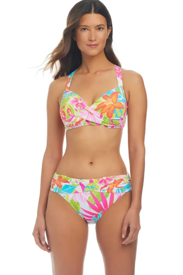 Bleu: Packing A Punch Over The Shoulder Underwire D Cup Bra