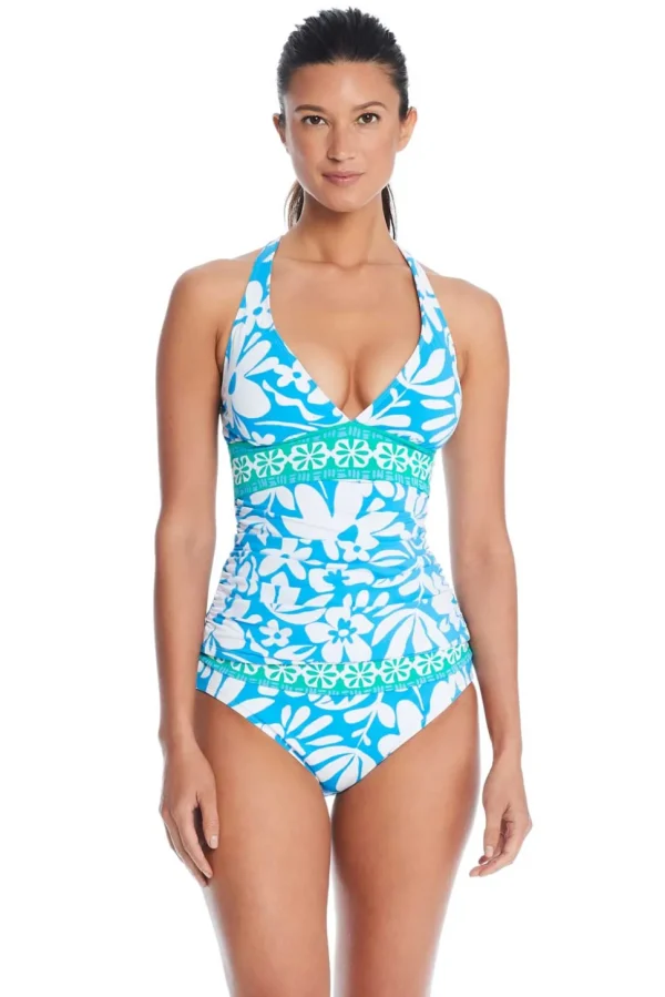 Bleu: Sun Day Fun Day X-Back Tankini Top