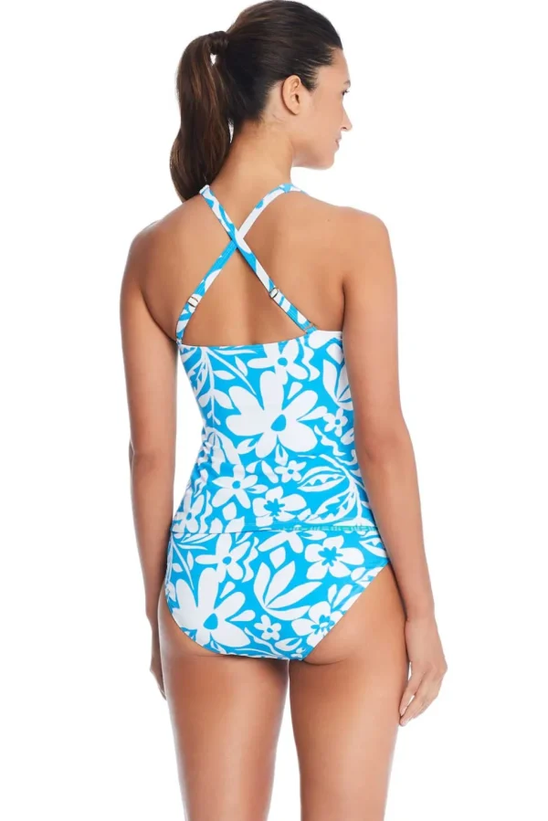 Bleu: Sun Day Fun Day X-Back Tankini Top