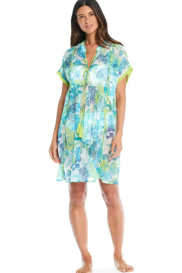Bleu: What's New Pussycat Short Dress Cover-Up
