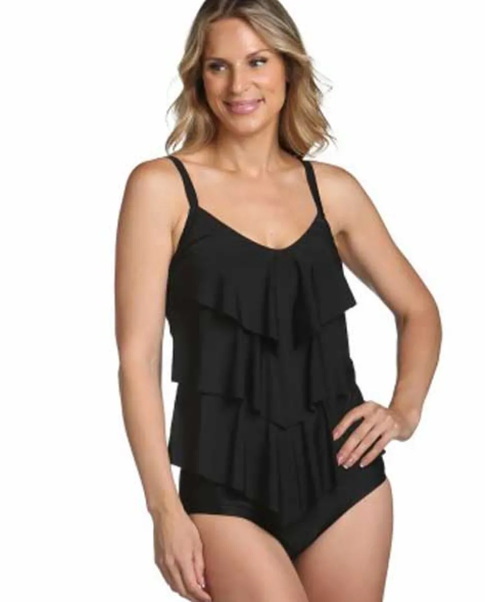 ceeb_solid_triple_tiered__0.webp Ceeb: Solid Triple Tiered Tankini Top