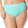 Coco Reef: Rib Solids Shirred High Waist Bikini Bottom