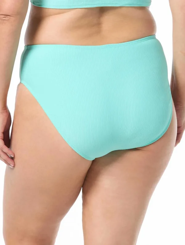 Coco Reef: Rib Solids Shirred High Waist Bikini Bottom