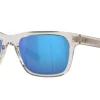 Costa: Tybee 282 Shiny Light Grey Crystal Blue Mirror Polarized