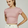 7 Diamonds: Women's Core Ribbed Crop Tee