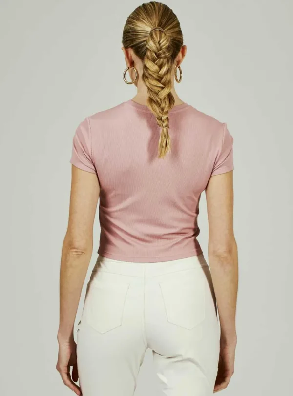 7 Diamonds: Women's Core Ribbed Crop Tee