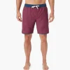 Fair Harbor: The Anchor Nautical Red Wavy Geo Volley