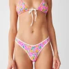 Frankies Bikinis: Daisy Pond Dove High Leg Bikini Bottom