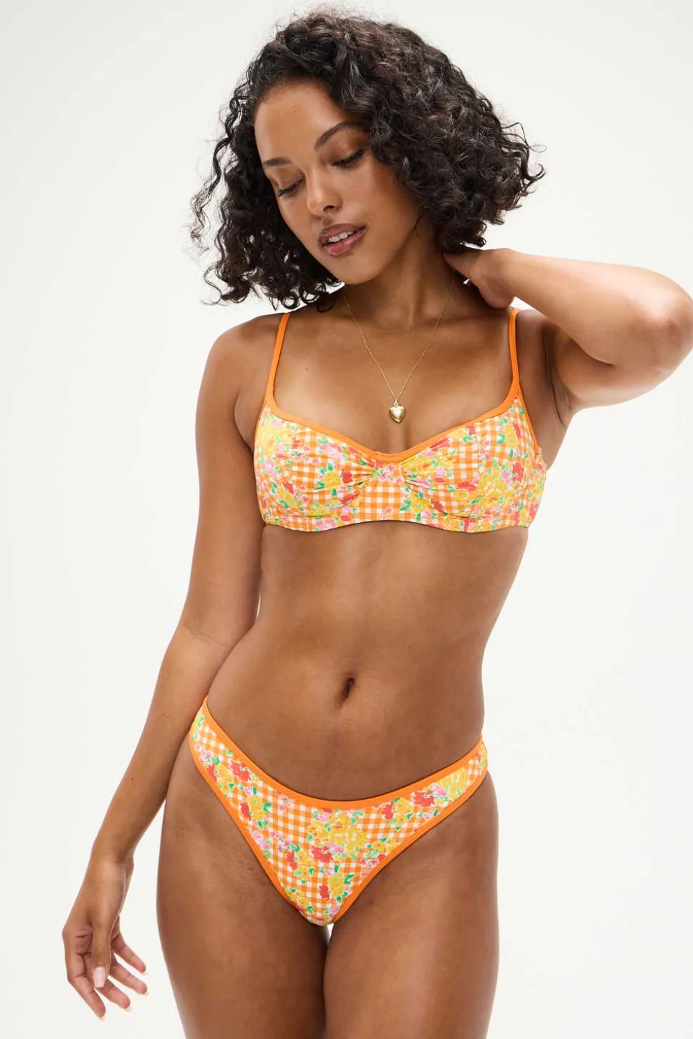 frankies_bikinis_marigold_0.webp Frankies Bikinis: Marigold Gingham Dean Underwire Balconette Bikini To