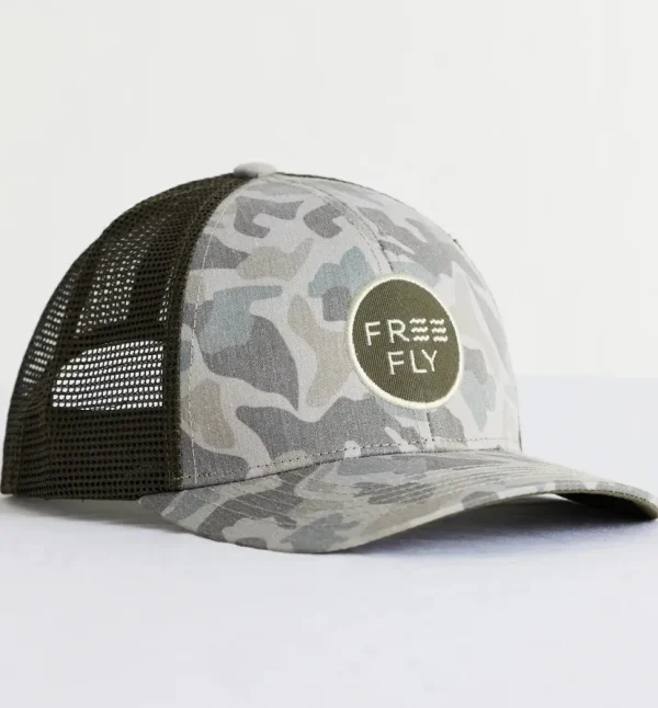 Free Fly: Men's Camo Trucker Hat