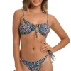 Hobie: Dainty Ditsy Front Tie Underwire Bra