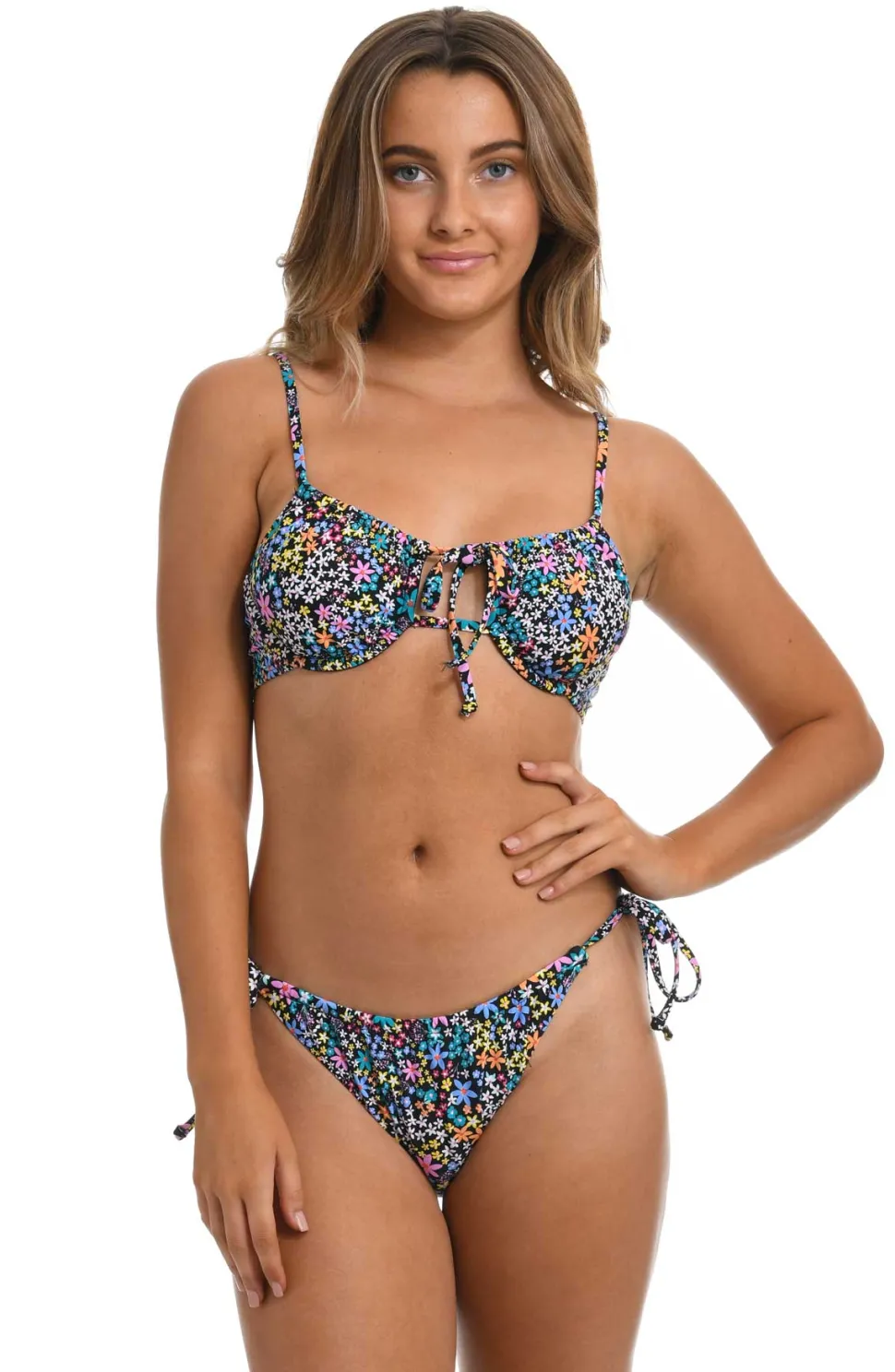 hobie_dainty_ditsy_front__0.webp Hobie: Dainty Ditsy Front Tie Underwire Bra