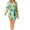Ibiza: Tahiti Button Up Cover Up Shirt