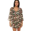Jordan Taylor: Chevron Bell Sleeve V-Neck Tunic