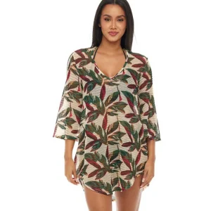 Jordan Taylor: Chevron Bell Sleeve V-Neck Tunic