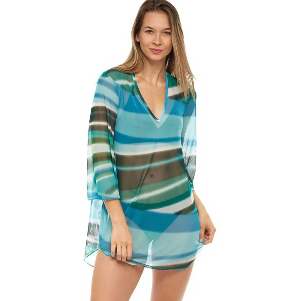 jordan_taylor_mesh_abstra_0.webp Jordan Taylor: Mesh Abstract Bell Sleeve Tunic