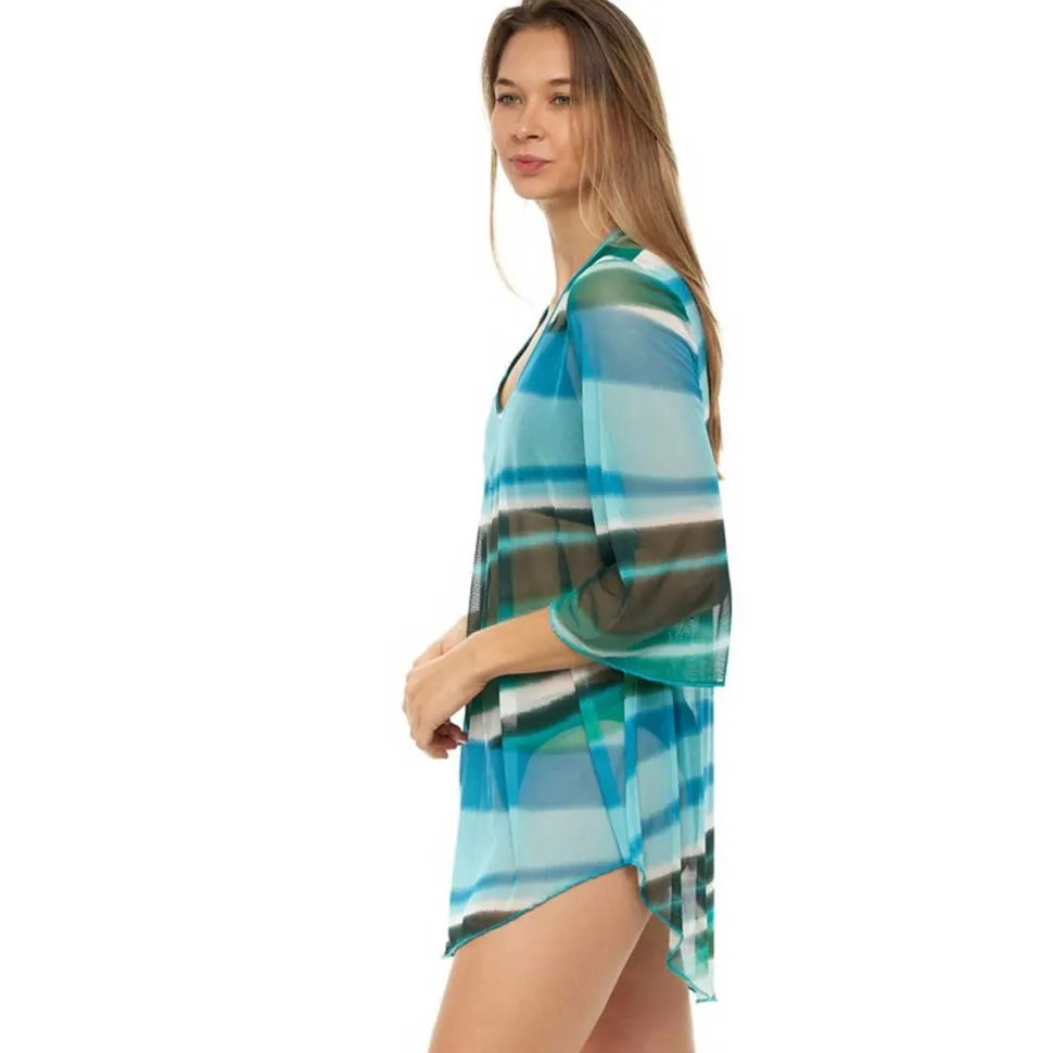 jordan_taylor_mesh_abstra_1.webp Jordan Taylor: Mesh Abstract Bell Sleeve Tunic