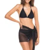 Jordan Taylor: Power Mesh Solid Short Sarong
