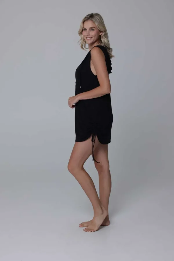 J.Valdi: Kira Slub Sleevless Zip Hoodie