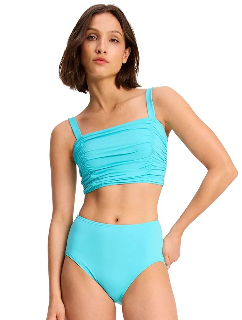 kate_spade_solids_shirred_0.webp Kate Spade: Solids Shirred Bra Bikini Top
