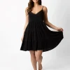 Koy Resort: Miami Solid Tiered Mini Dress